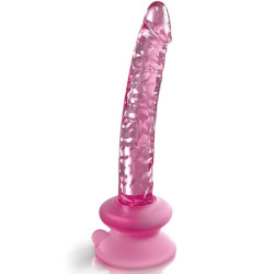 Icicles - N. 86 Gode En Verre Avec Ventouse